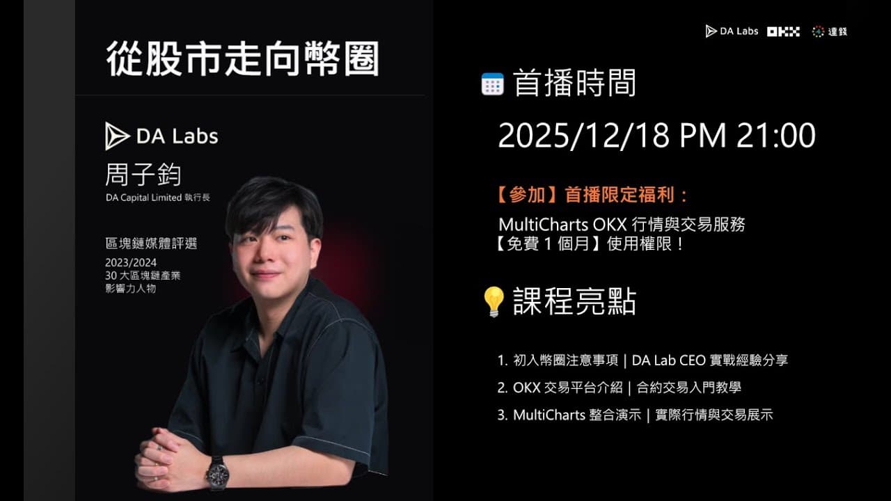 【MultiCharts x 加密貨幣】系列課程 1：從股市走向幣圈